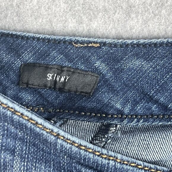 Torrid Jeans Womens 24R Blue High Rise Skinny Dark Wash Denim Comfort Western - Picture 10 of 14